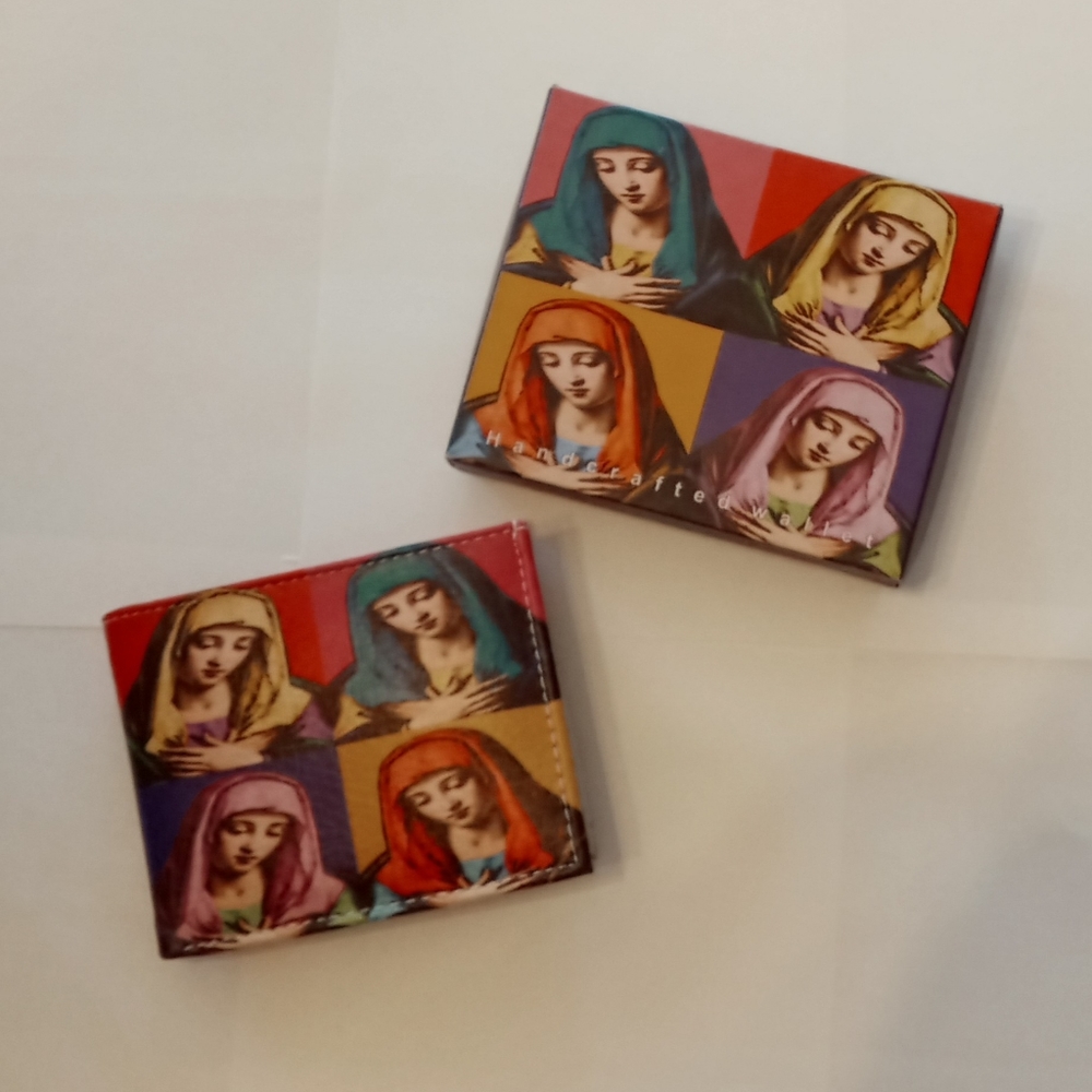 Virgin Mother Mary Wallet and Box GOD Jesus Christ